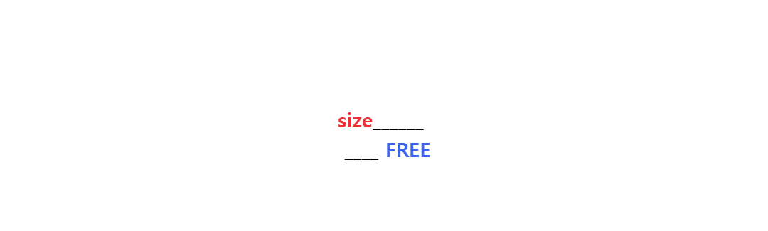 size__________ FREE